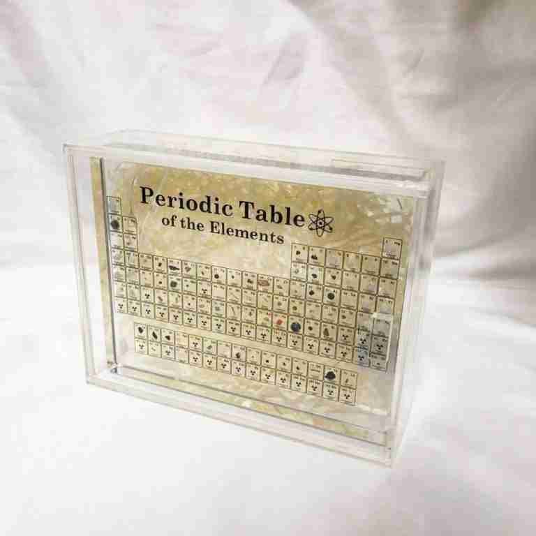 Acrylic Box with Lid for the Periodic Table Display of Elements ...