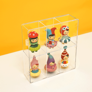 Clear Funko POP Display Case with Lid 6 Compartments