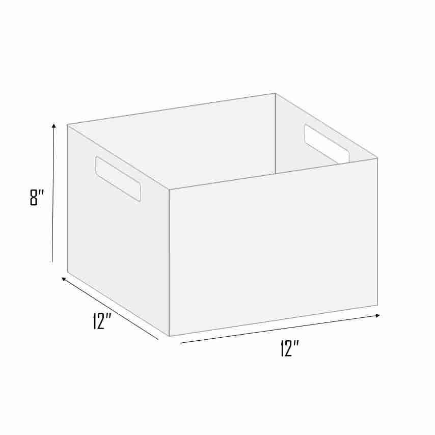 Acrylic Box with Handles 12x12x8 Inches