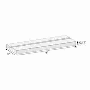 Acrylic Sign Stand 9x3x0.47 Inches
