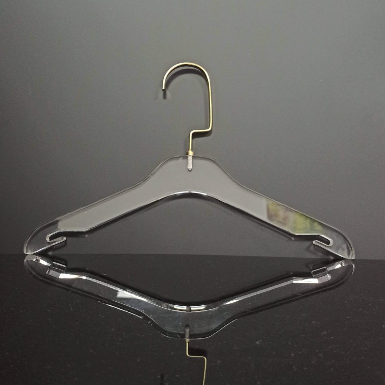 Acrylic Children's Coat Hanger with Notch Arms 32 cm Wide - Chinov Display