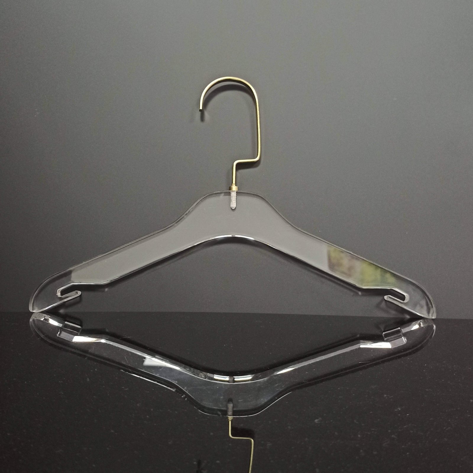 Acrylic Children's Coat Hanger with Notch Arms 32 cm Wide - Chinov Display