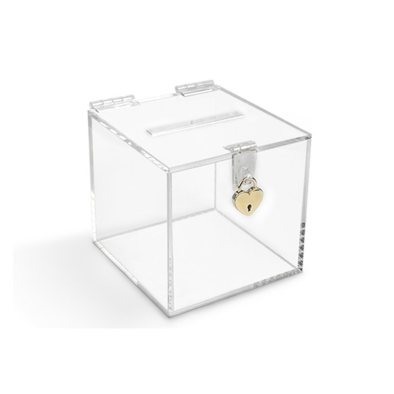 Lid Locker Custom Acrylic 5-sided Case with Hasp Lock Lid - Chinov Display