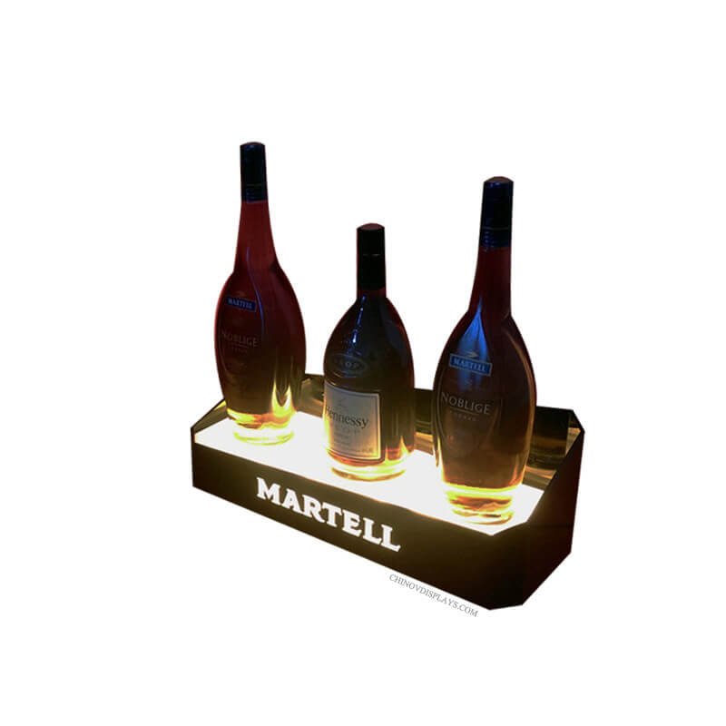 Custom Acrylic Display LED Lighting Wine Stand - Chinov Display - Kitchen Wine Display With Led Lighting